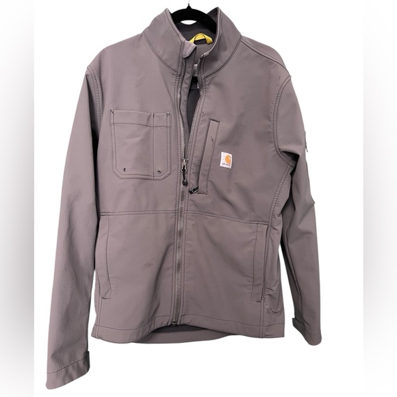 🧥 Carhartt Gray Insulated JacketZip Sleeve PocketSize M